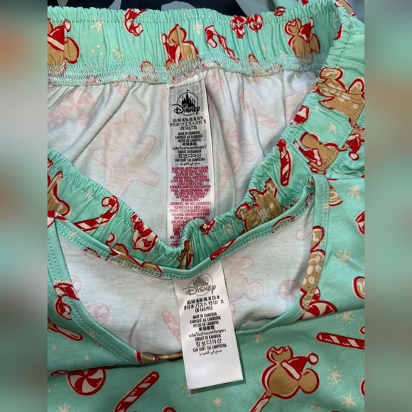 NWTBrand New Disney Parks Mickey Mouse Holiday Treats Sleepwear Set Women Size M - Picture 7 of 8